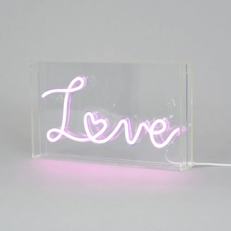 Bhs Light/Pink Glow Led Love Neon Box
