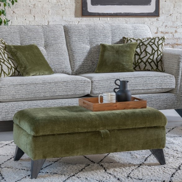 Downtown Liberty Legged Ottoman Footstool