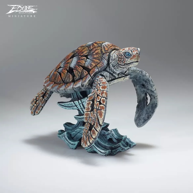 Edge Sea Turtle Miniature Sculpture