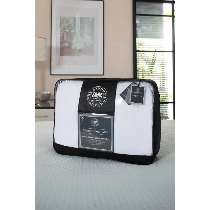 The Lyndon Company Lyndon Company Softened Duck Feather Pillow Pair