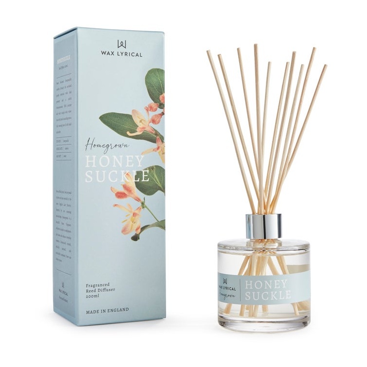 Wax Lyrical Amber Homegrown Honeysuckle Reed Diffuser - 200Ml
