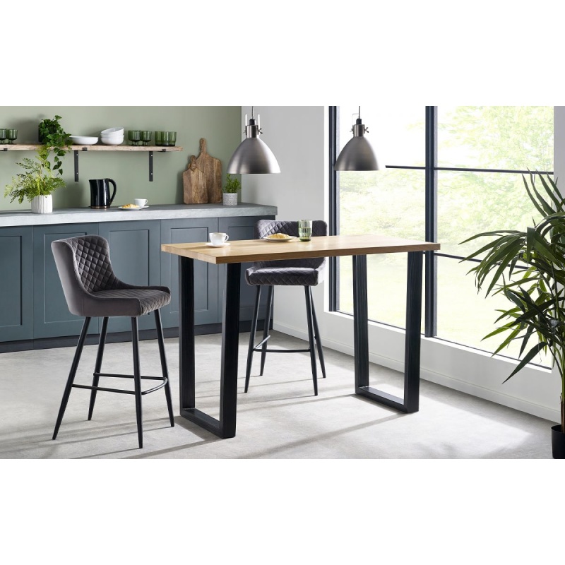 Julian Bowen Grain Brooklyn Bar Table - Oak