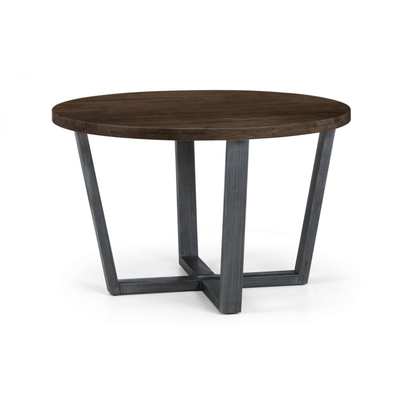 Julian Bowen Dark Brooklyn Round Table - Oak