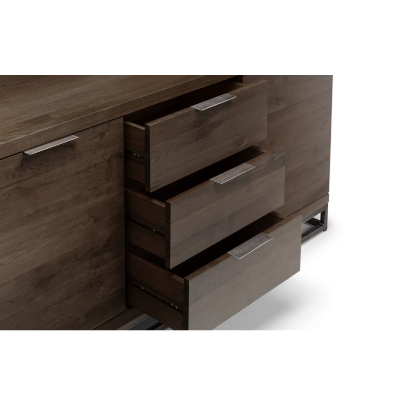 Julian Bowen Dark Brooklyn Sideboard - Oak