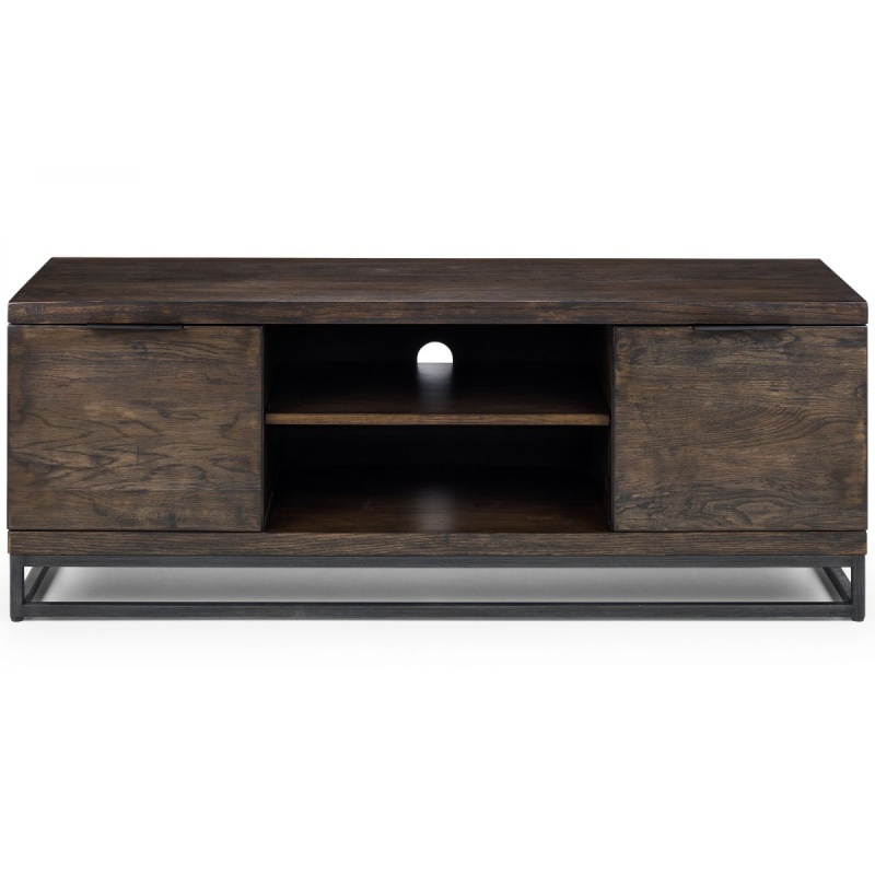 Julian Bowen Dark Brooklyn Tv Unit - Oak