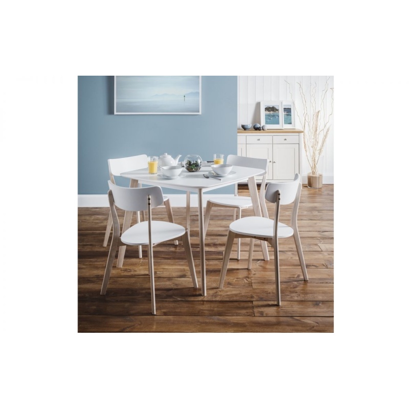 Julian Bowen White Casa Dining Table