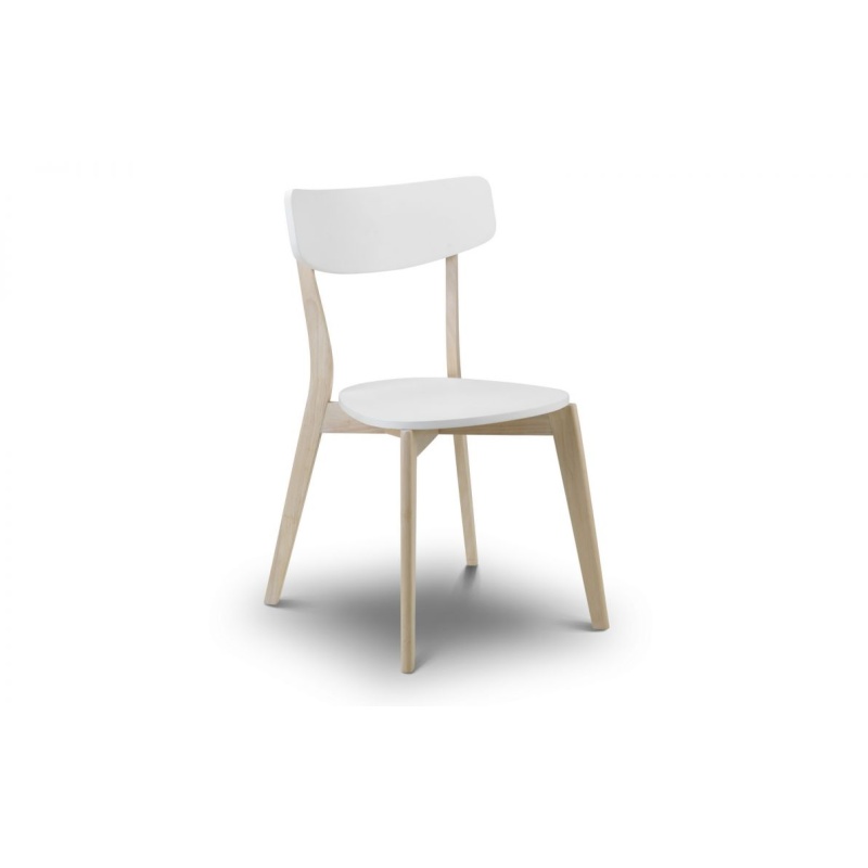 Julian Bowen Casa Dining Chair - White/Oak
