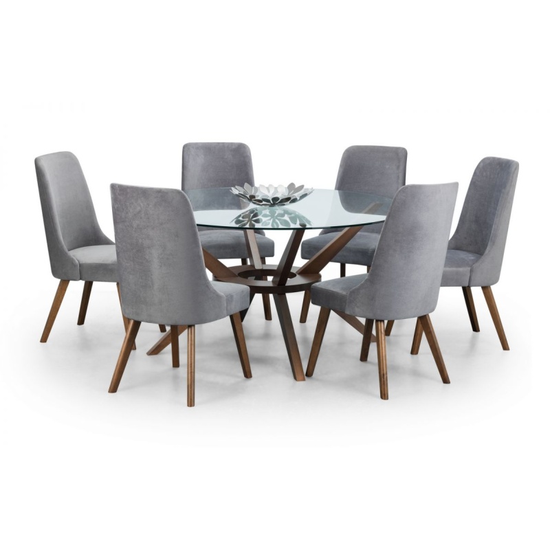 Julian Bowen Chelsea Large 140cm Round Glass Table