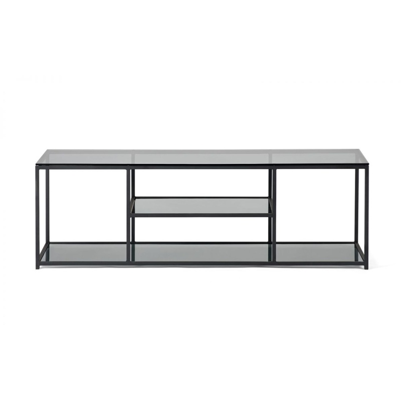 Julian Bowen Chicago TV Unit - Smoked Glass