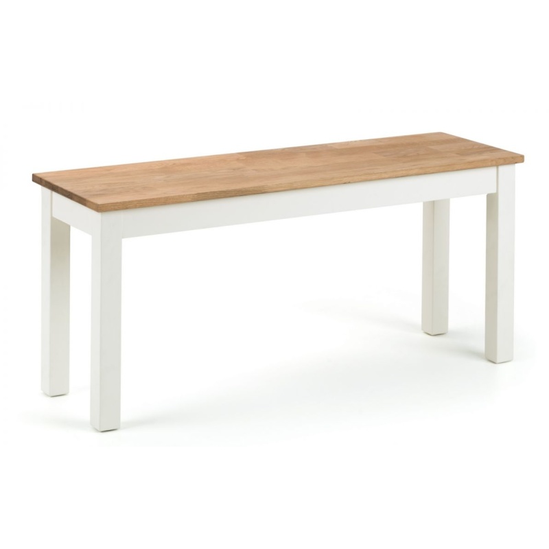 Julian Bowen Coxmoor Bench - Ivory & Oak