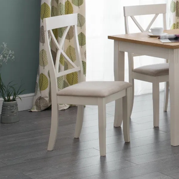Julian Bowen Davenport Dining Chair - Ivory