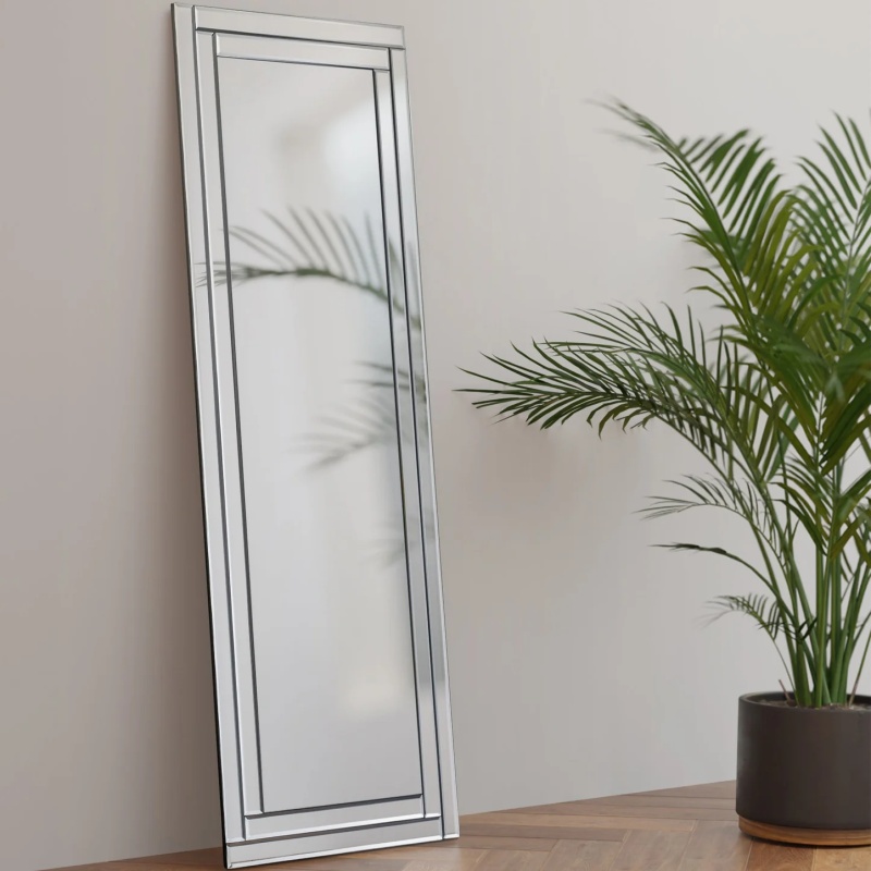 Julian Bowen Light Deco Frameless Dress Mirror