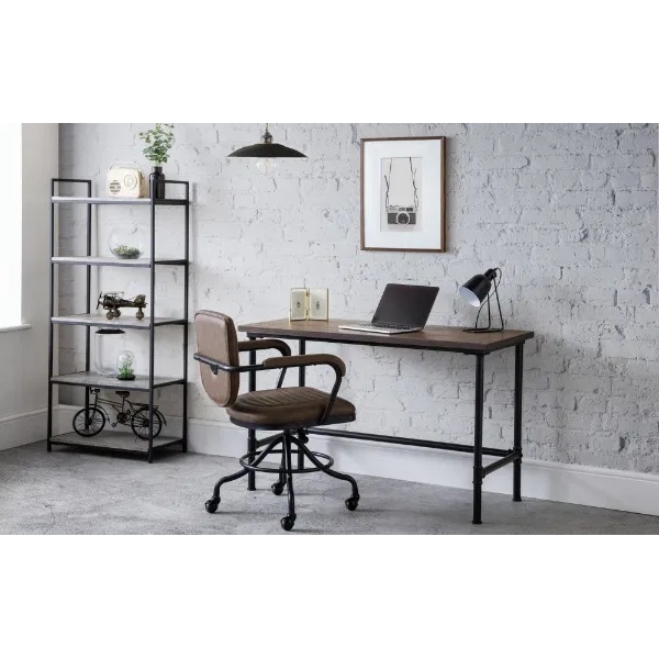 Julian Bowen Brown/Black Gehry Upholstered Office Chair