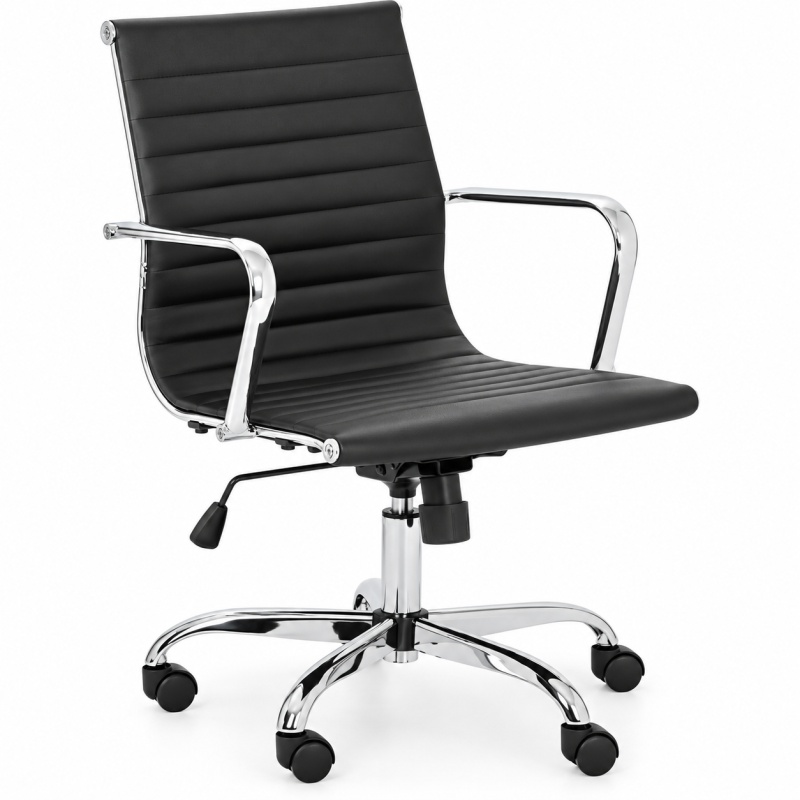 Julian Bowen Julian Bowen Gio Office Chair - Black & Chrome