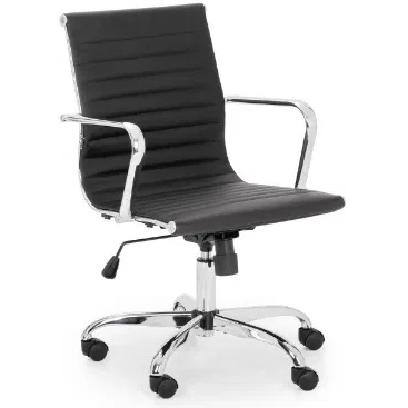 Julian Bowen Gio Office Chair - Black & Chrome