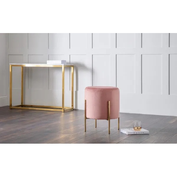 Julian Bowen Pink Harrogate Stool