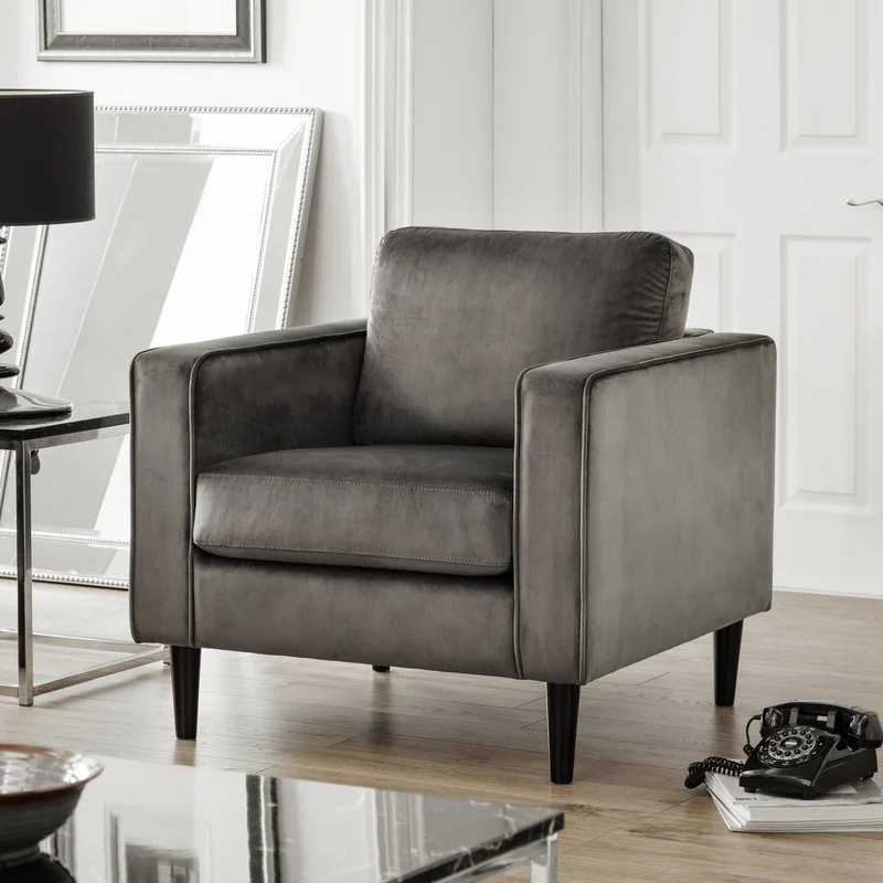 Julian Bowen Hayward Velvet Armchair