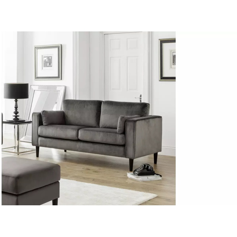 Julian Bowen Hayward Velvet Medium 2 Seater Sofa