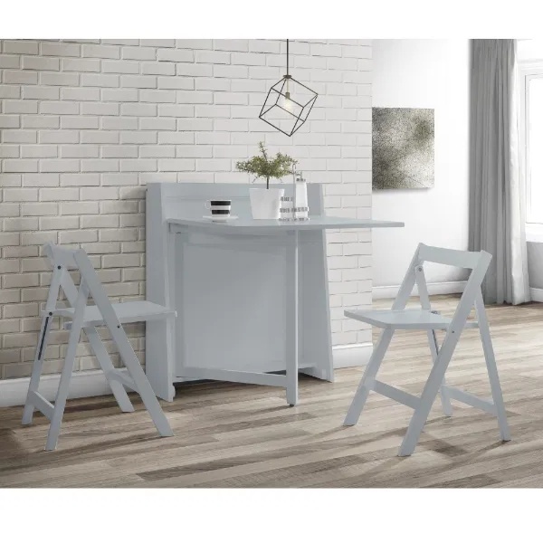 Julian Bowen Helsinki Compact Folding Dining Set - Light Grey