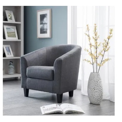 Julian Bowen Hugo Tub Chair - Slate Grey