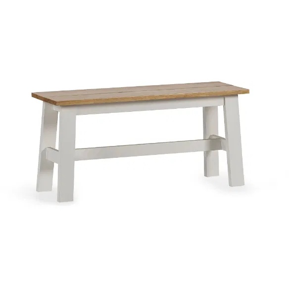 Julian Bowen White Linwood Small Bench
