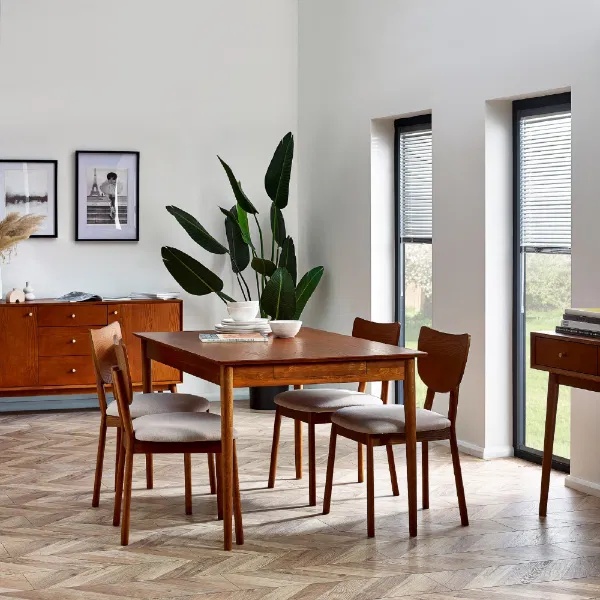 Julian Bowen Lowry Extending Dining Table With 2 Drawers