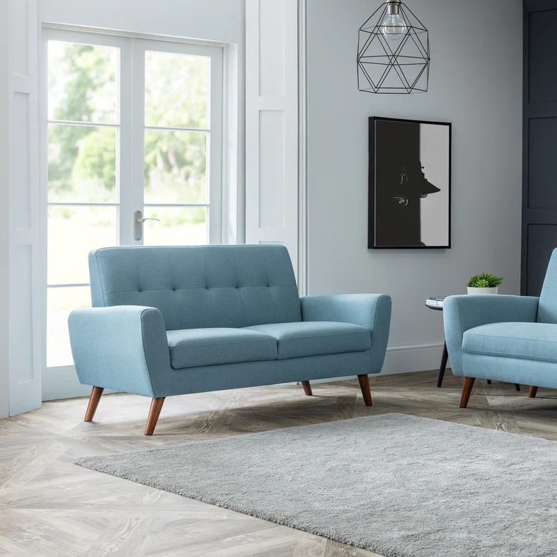 Julian Bowen Monza 2 Seater Compact Retro Sofa