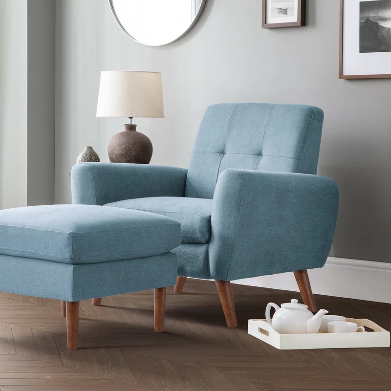 Julian Bowen Monza Compact Retro Chair - Blue