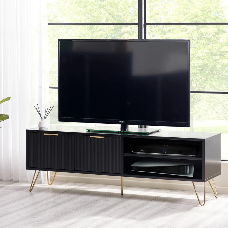 Julian Bowen Murano TV Unit - Matt Black