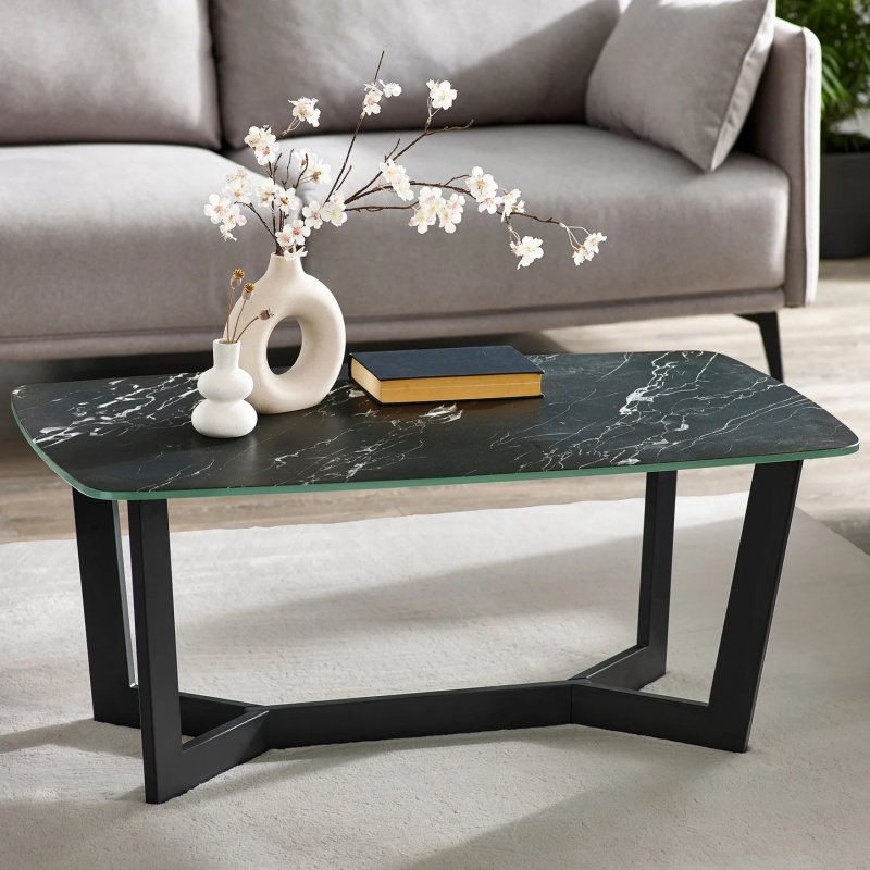 Julian Bowen Julian Bowen Olympus Coffee Table - Black Marble