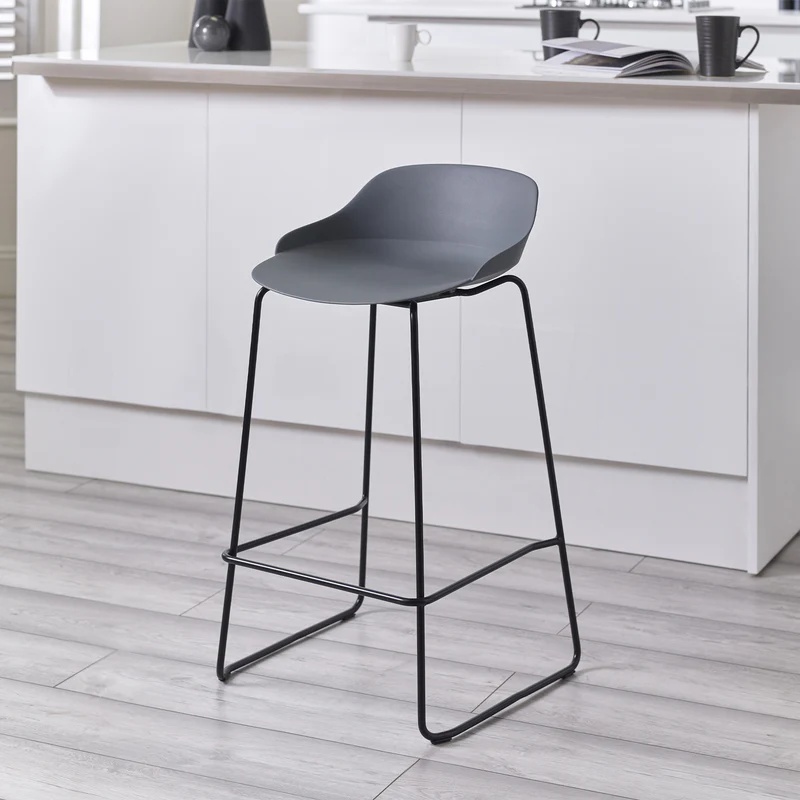 Julian Bowen Rocco Stool - Dark Grey