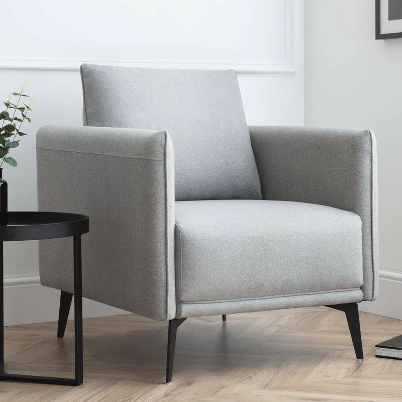 Julian Bowen Black Rohe Armchair