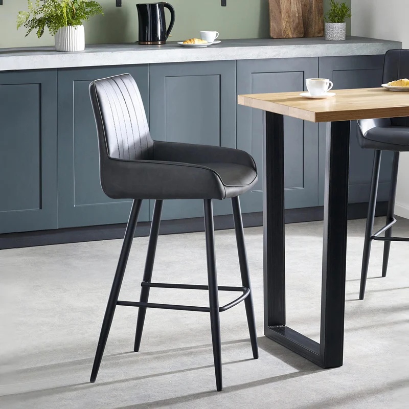 Julian Bowen Black Soho Barstool