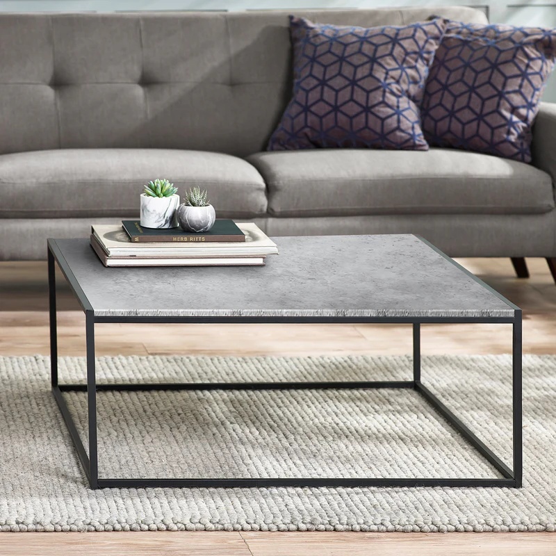 Julian Bowen Black Staten Square Coffee Table