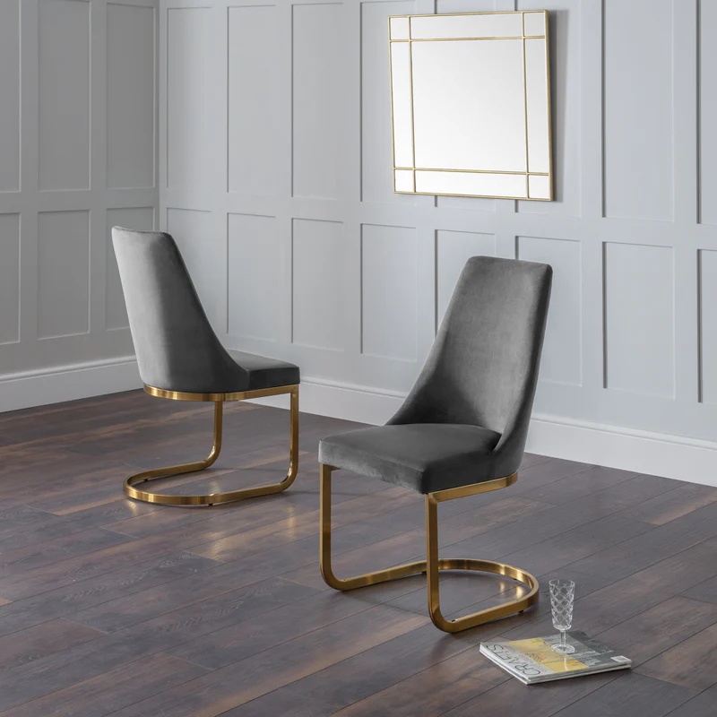 Julian Bowen Vittoria Cantilever Dining Chair - Grey