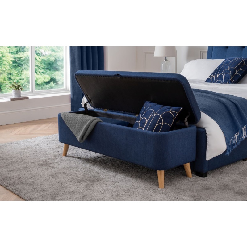 Julian Bowen Blue Astrid Blanket Box