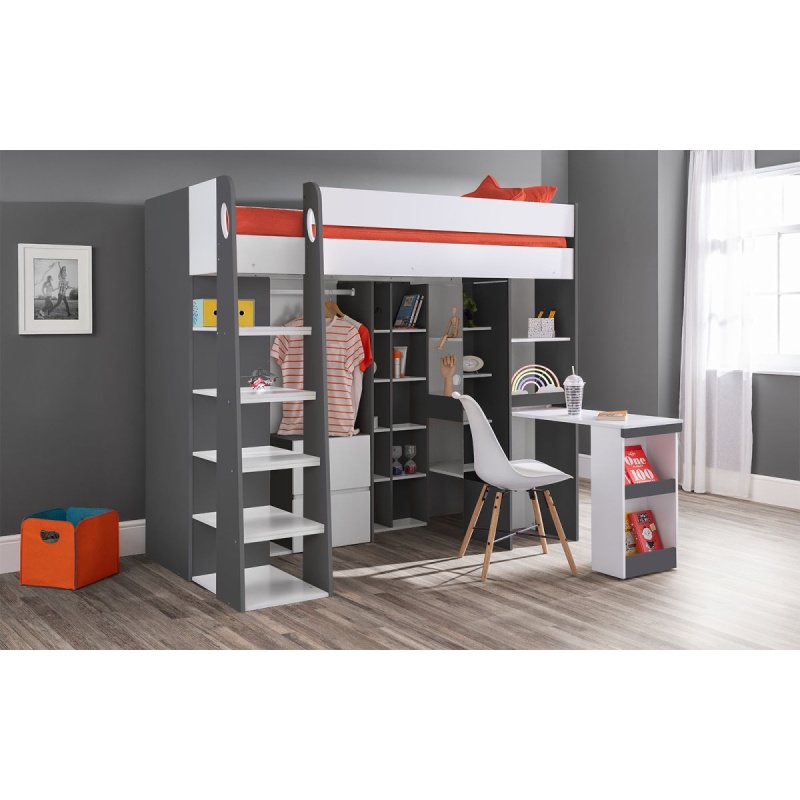 Julian Bowen Aurora Highsleeper - Charcoal & White
