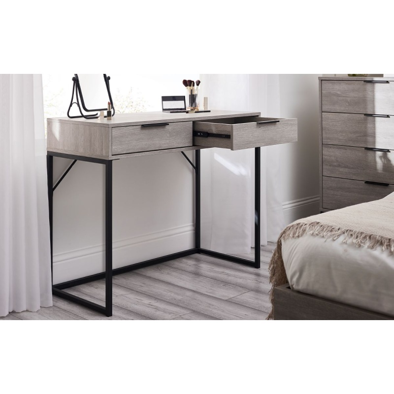 Julian Bowen Bali 2 Drawer Dressing Table/Desk - Grey Oak