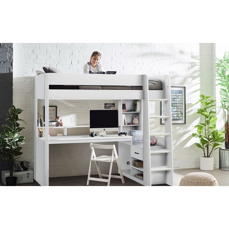Julian Bowen White Blaze Gaming Bunk Bed