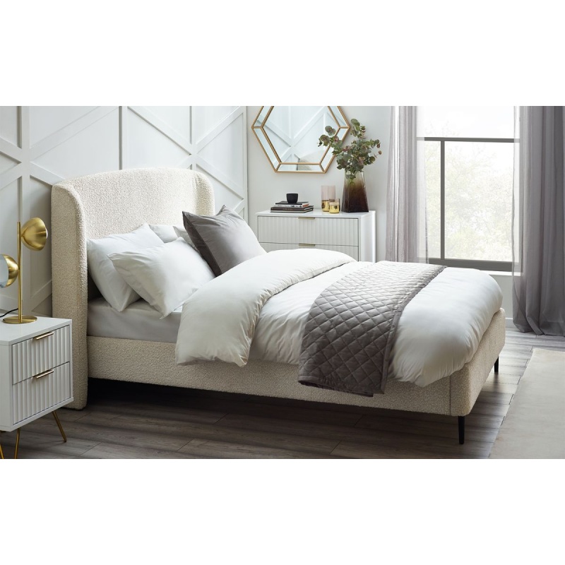 Julian Bowen Eden Boucle Bed - Ivory