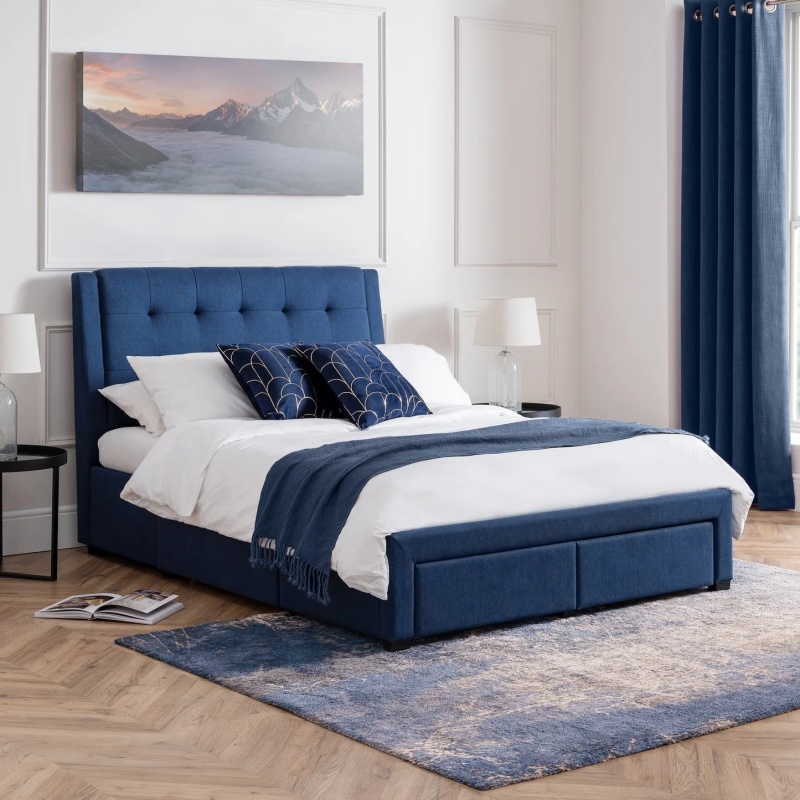 Julian Bowen Julian Bowen Fullerton 4 Drawer Bed - Blue