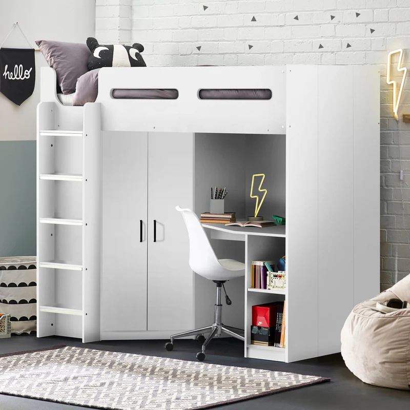 Julian Bowen Hercules High Sleeper - White