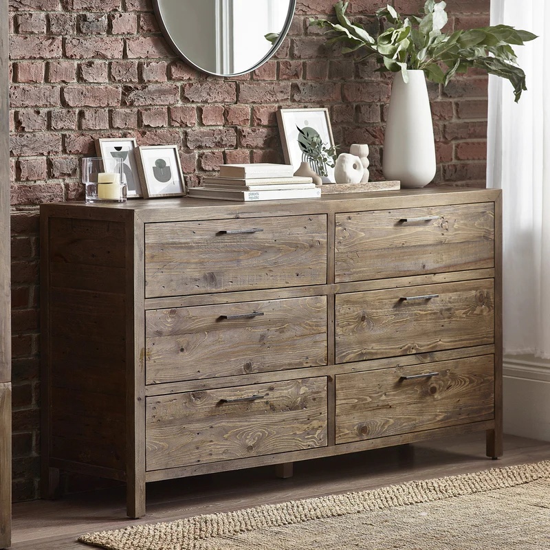 Julian Bowen Heritage 6 Drawer Wide Chest