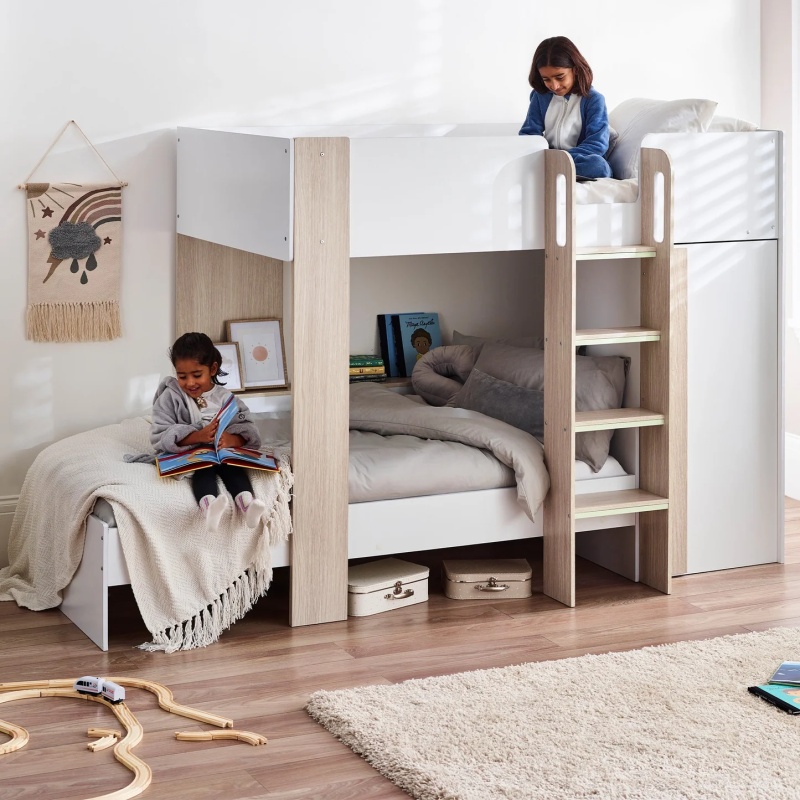 Julian Bowen Julian Bowen Horizon Bunk Bed - Pale Wood & White