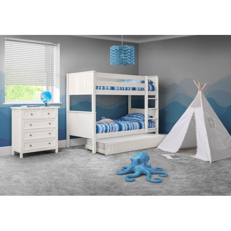 Julian Bowen White Maine Bunk Bed - Surf