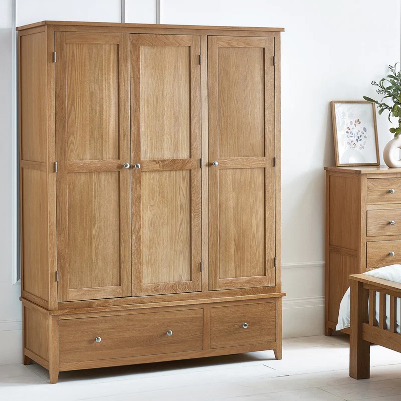 Julian Bowen Silver Mallory 3 Door Wardrobe
