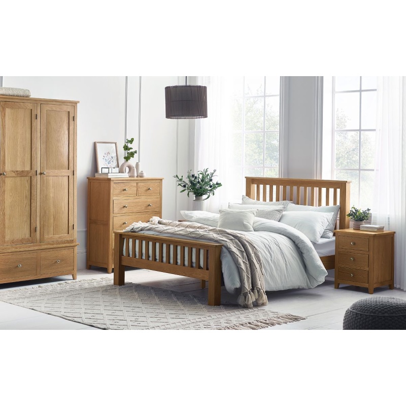 Julian Bowen Mallory High Footend Bedframe - 150Cm King