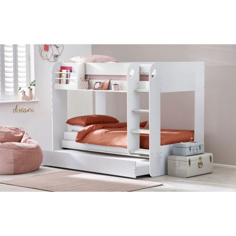 Julian Bowen Mars Bunk & Underbed - White