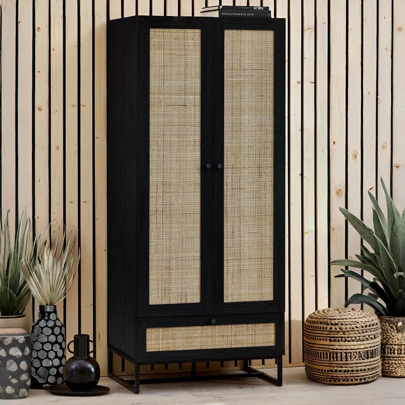 Julian Bowen Padstow Wardrobe - Black