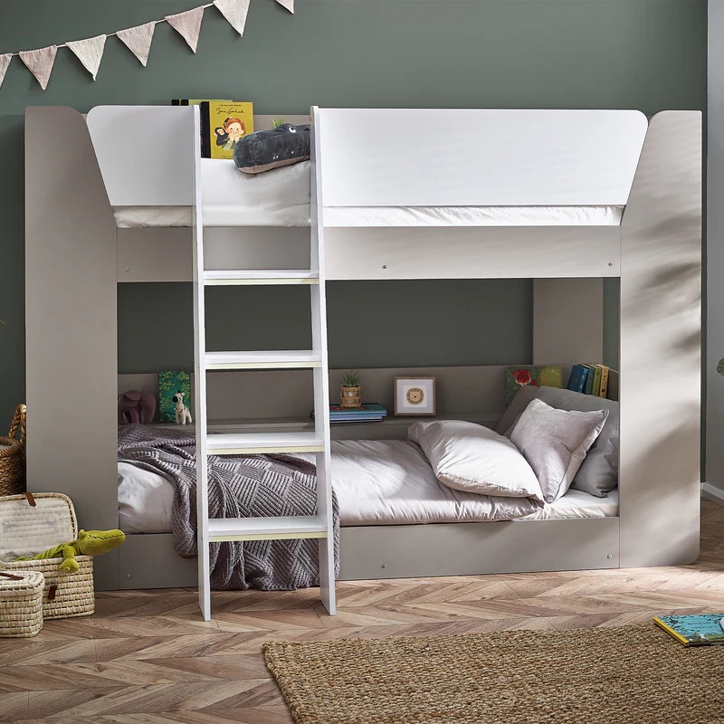 Julian Bowen Parsec Bunk Bed - Taupe & White